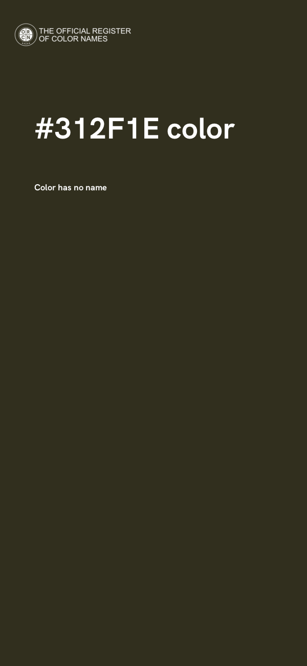 #312F1E color image