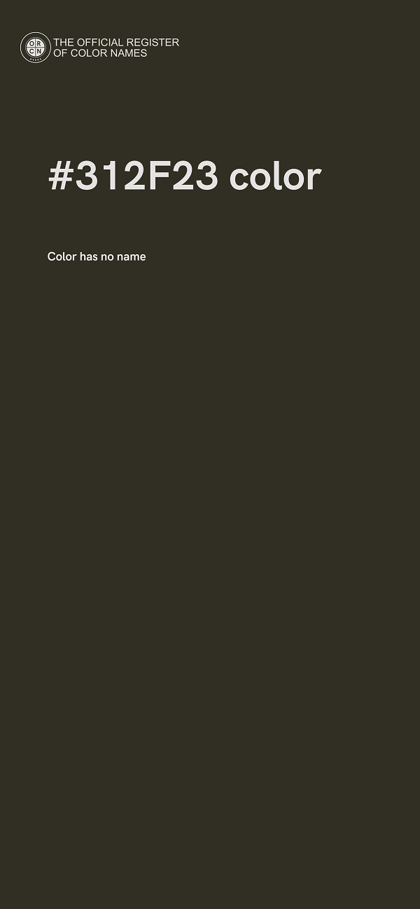 #312F23 color image