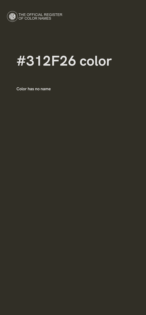 #312F26 color image