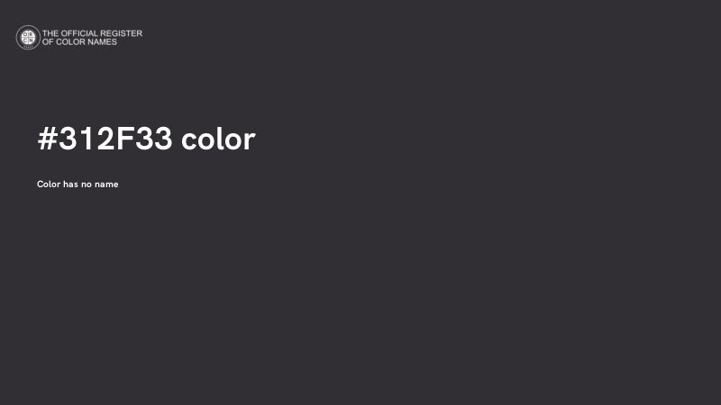 #312F33 color image