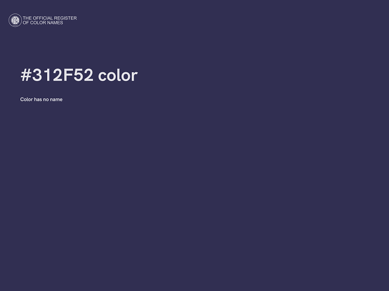 #312F52 color image