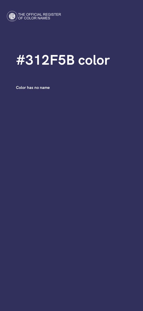 #312F5B color image