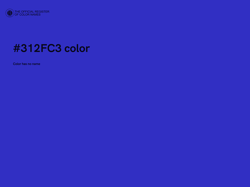 #312FC3 color image