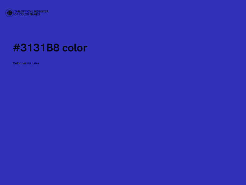 #3131B8 color image