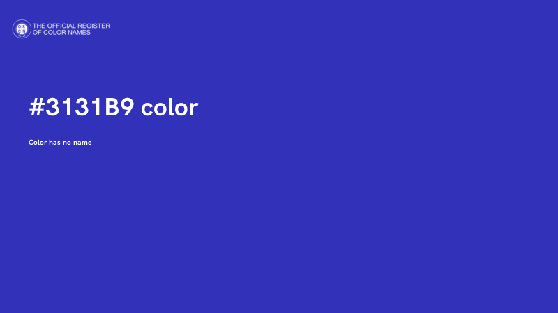 #3131B9 color image