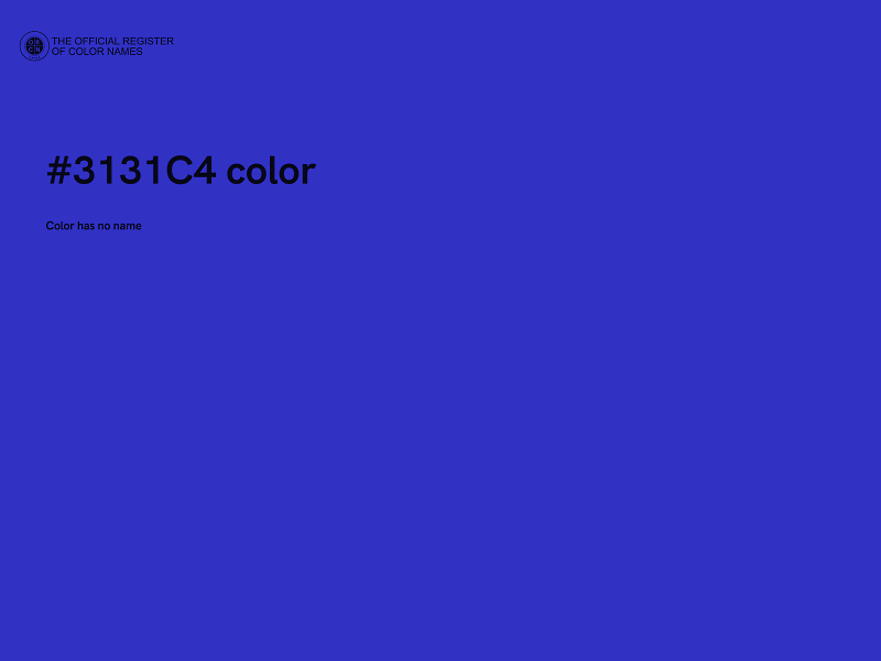 #3131C4 color image