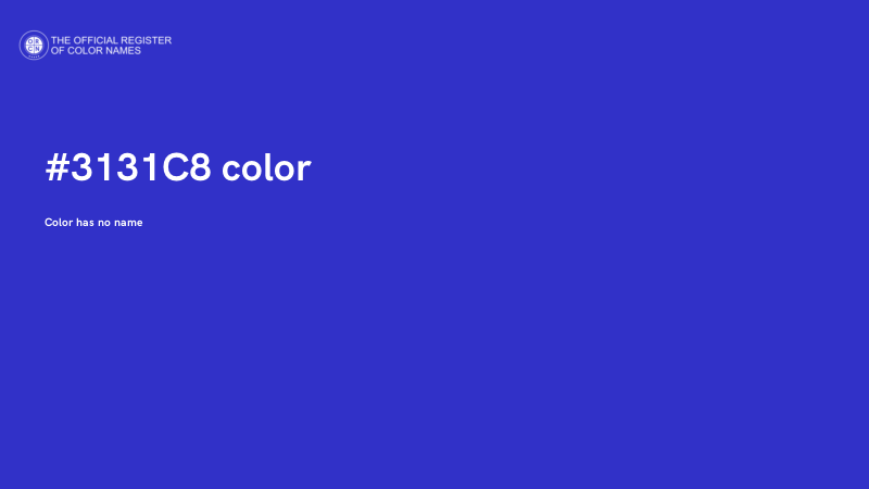 #3131C8 color image