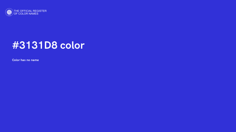 #3131D8 color image