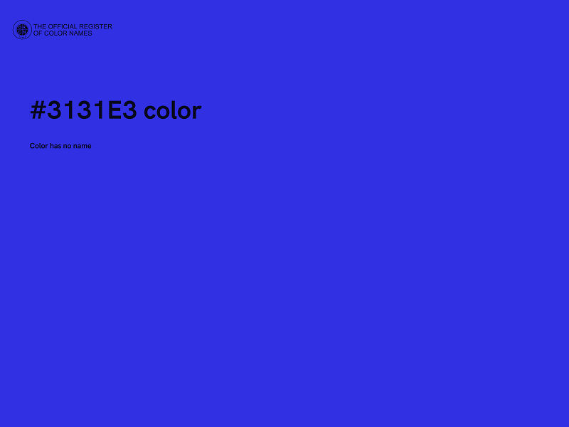 #3131E3 color image