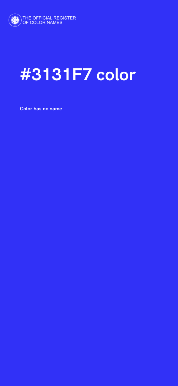 #3131F7 color image