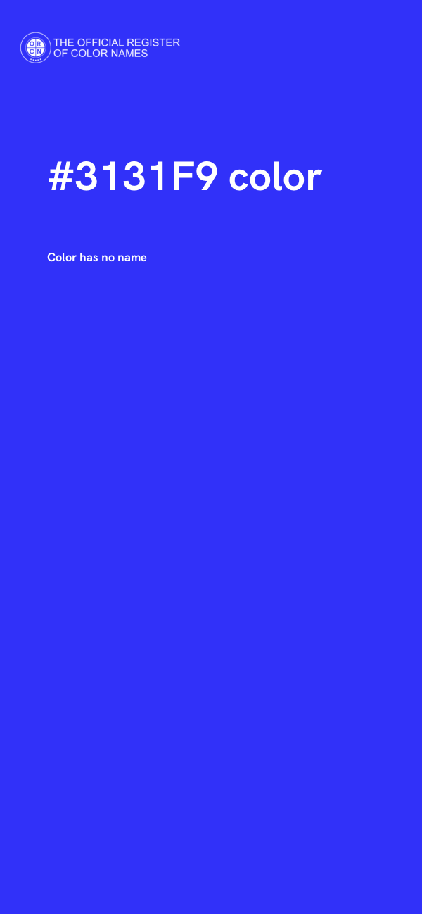 #3131F9 color image