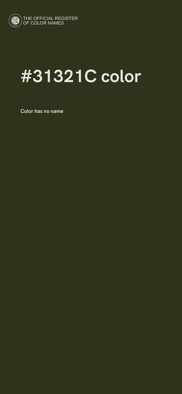 #31321C color image