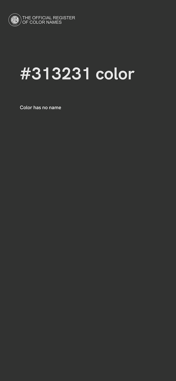 #313231 color image