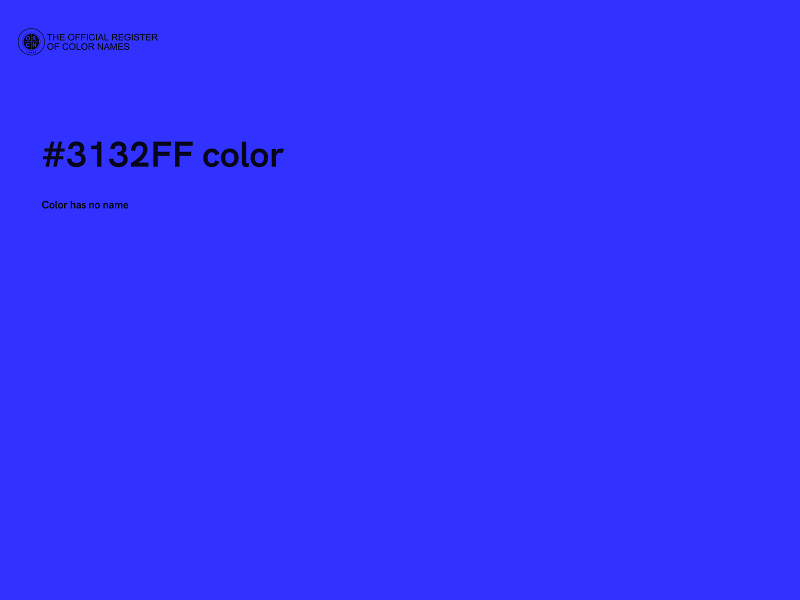 #3132FF color image