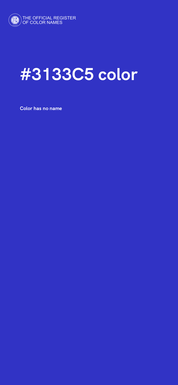 #3133C5 color image