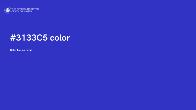 #3133C5 color image