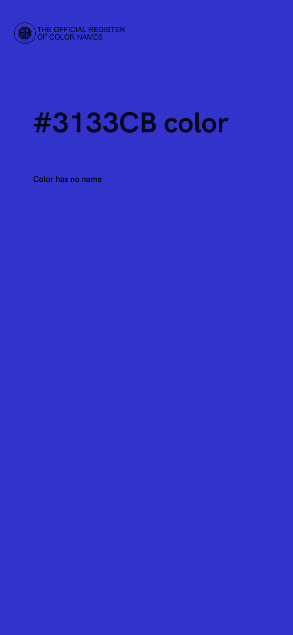 #3133CB color image
