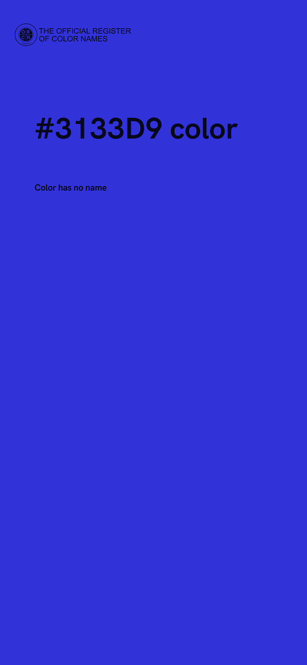 #3133D9 color image