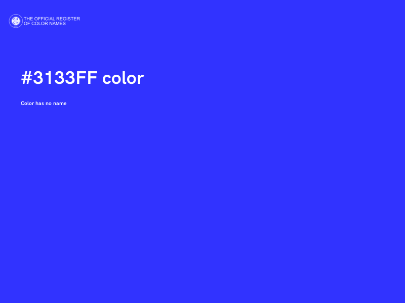 #3133FF color image