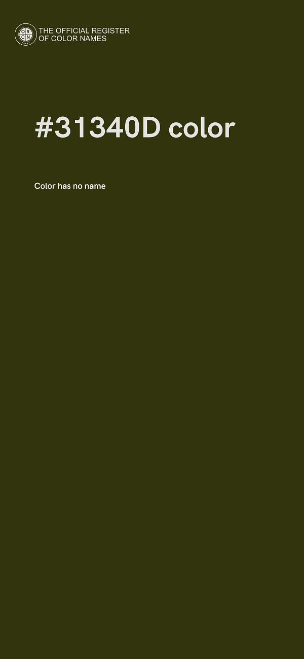 #31340D color image