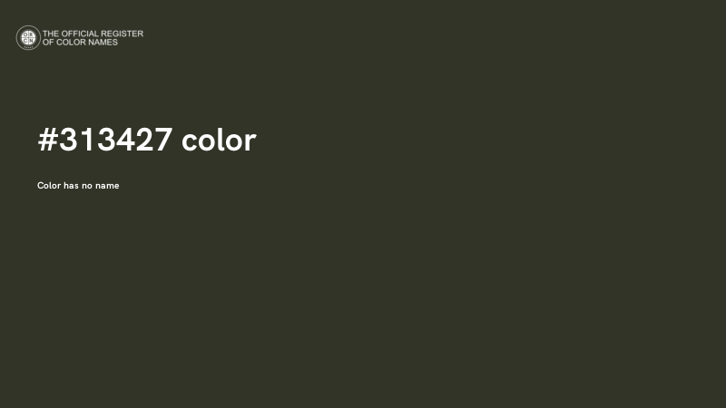 #313427 color image