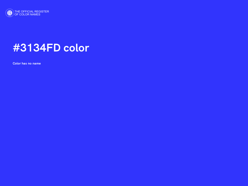 #3134FD color image