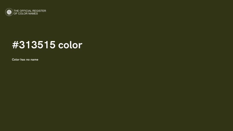 #313515 color image
