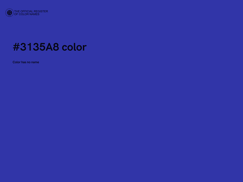 #3135A8 color image