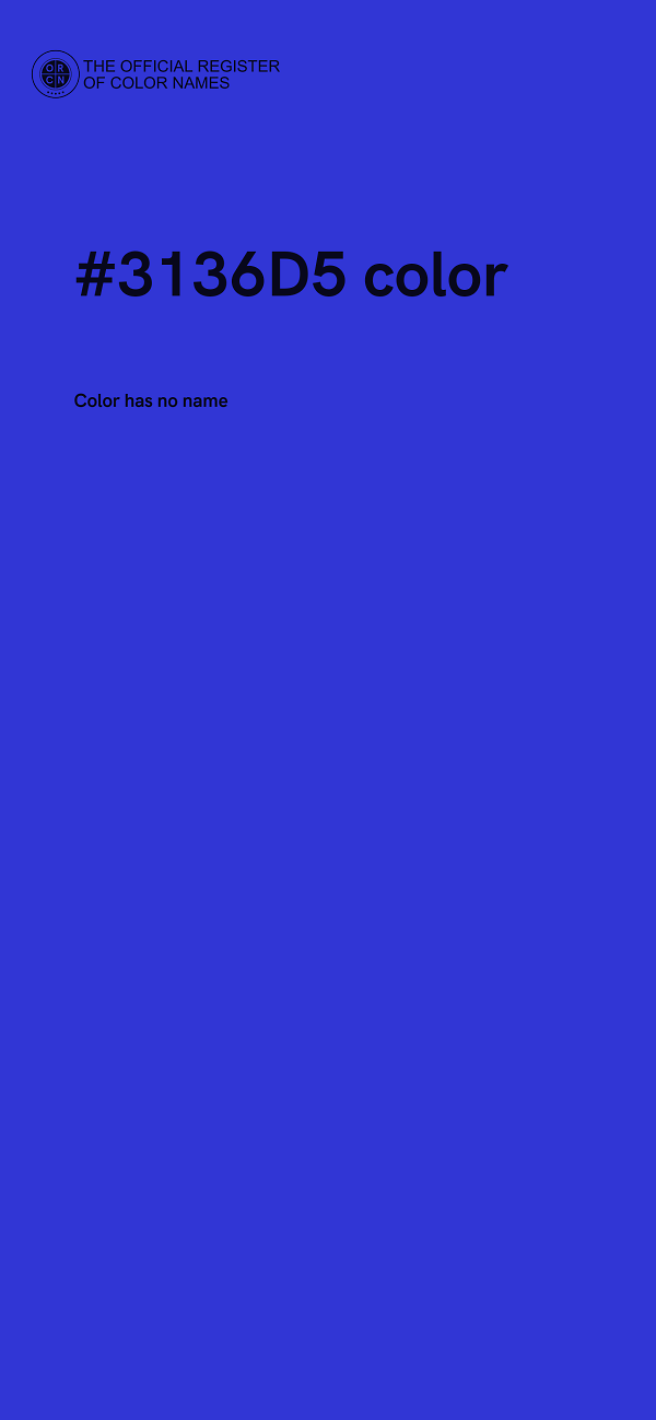#3136D5 color image