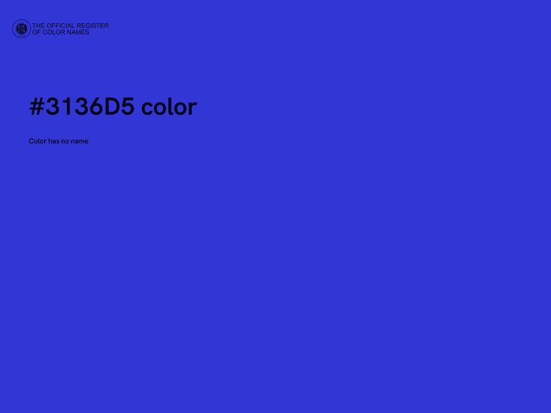#3136D5 color image