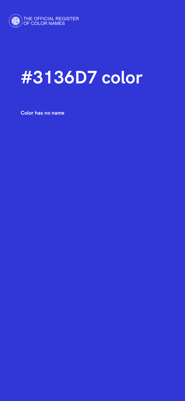 #3136D7 color image