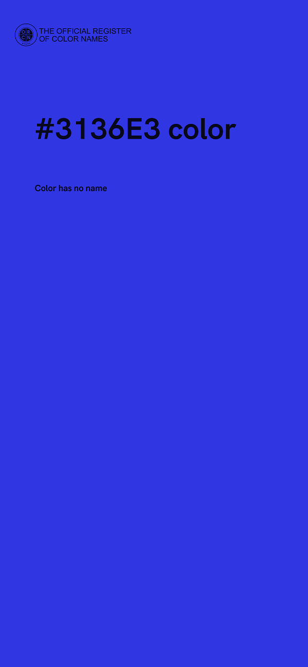#3136E3 color image