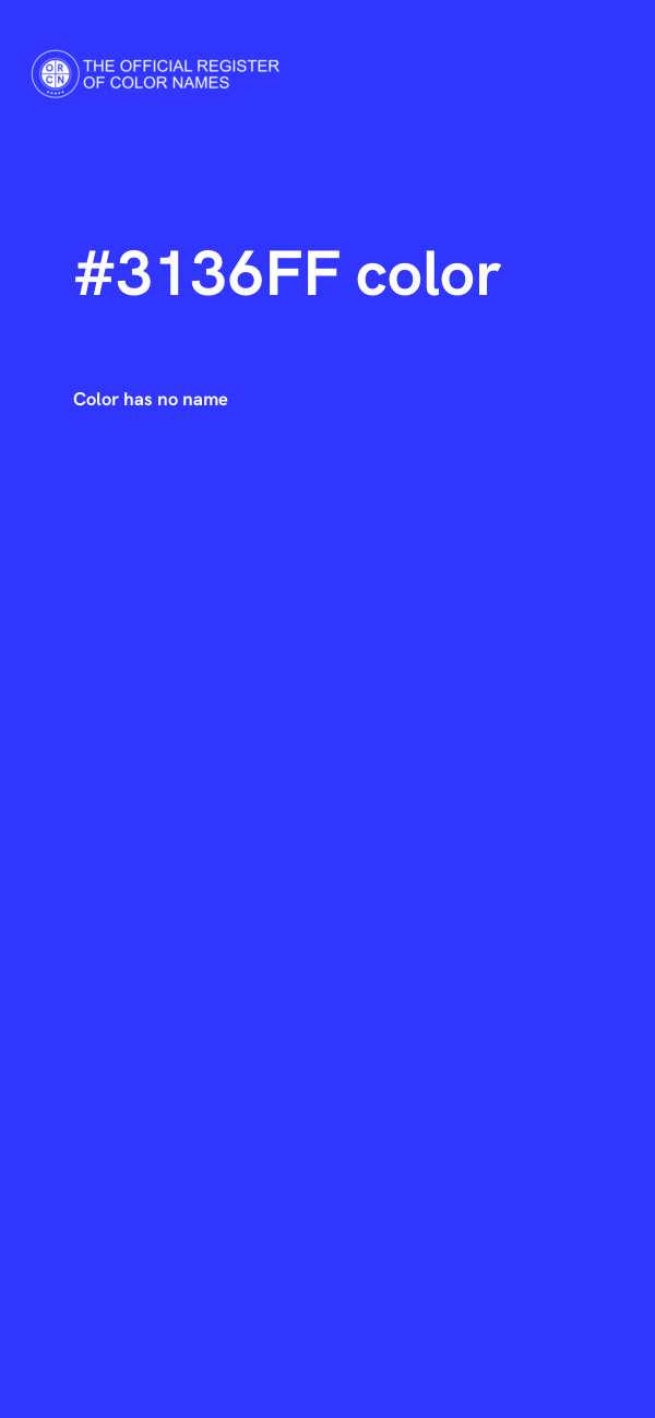 #3136FF color image