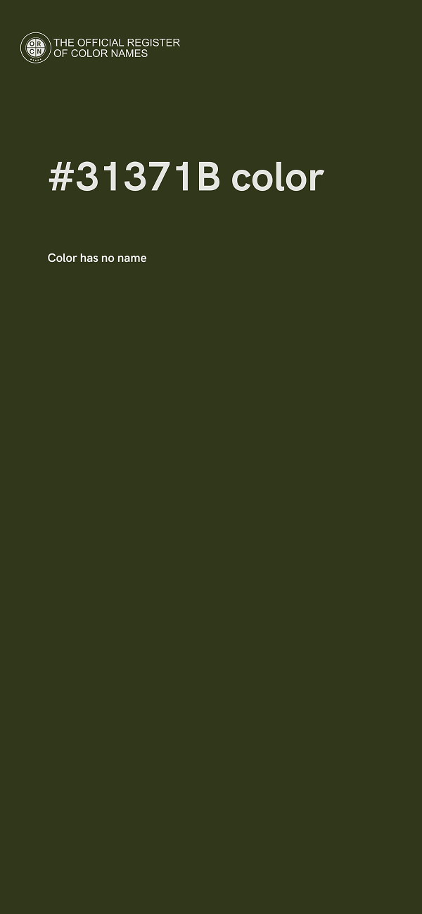 #31371B color image