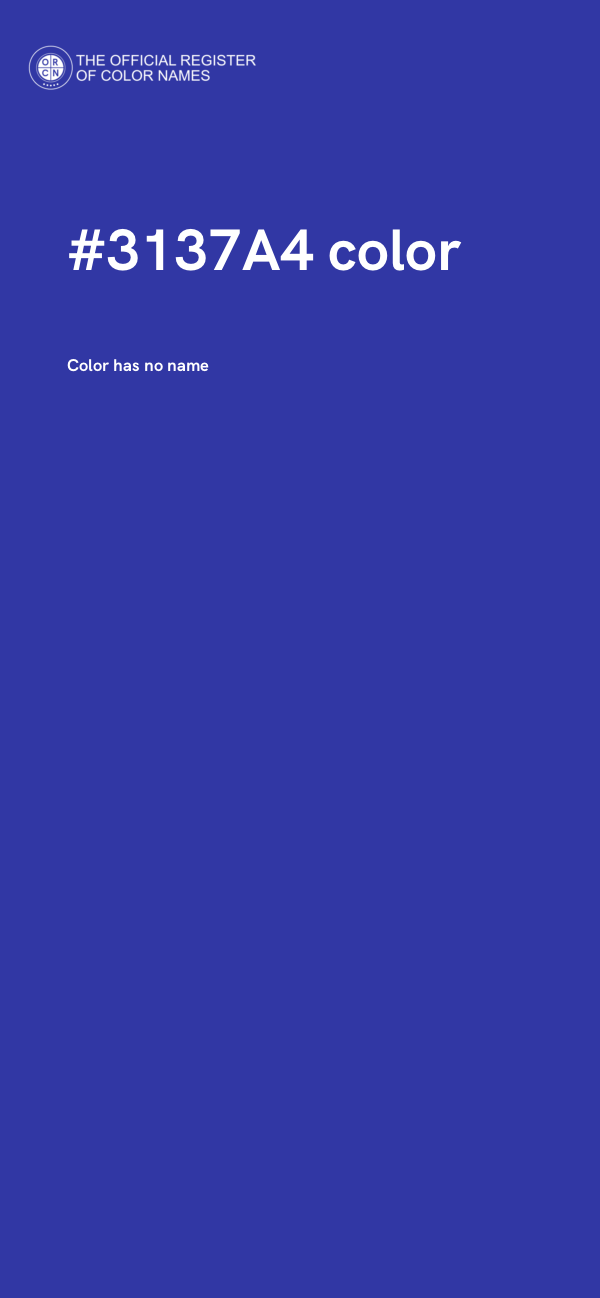 #3137A4 color image