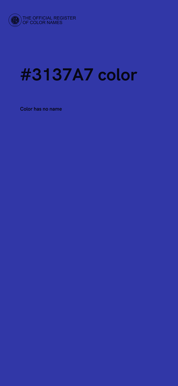 #3137A7 color image