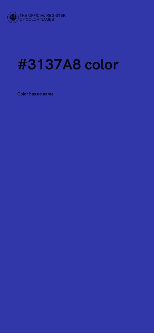 #3137A8 color image