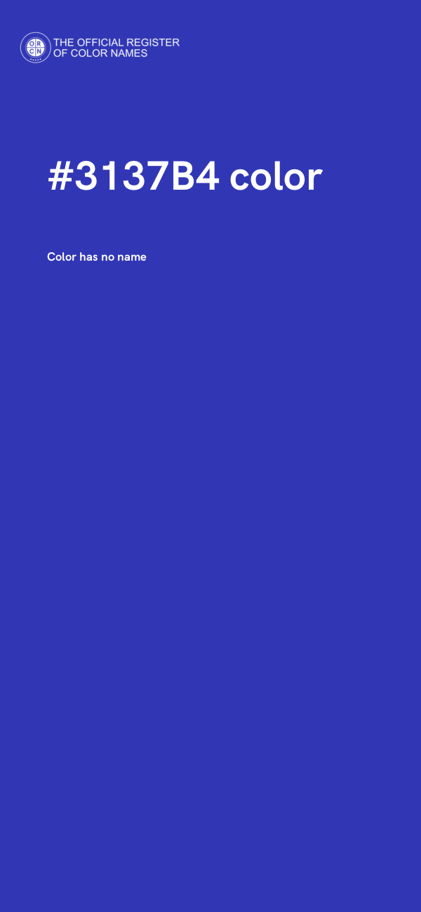 #3137B4 color image