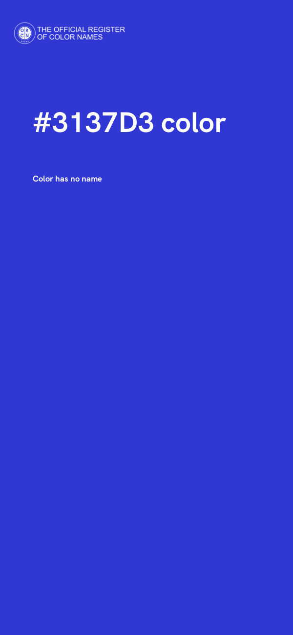 #3137D3 color image
