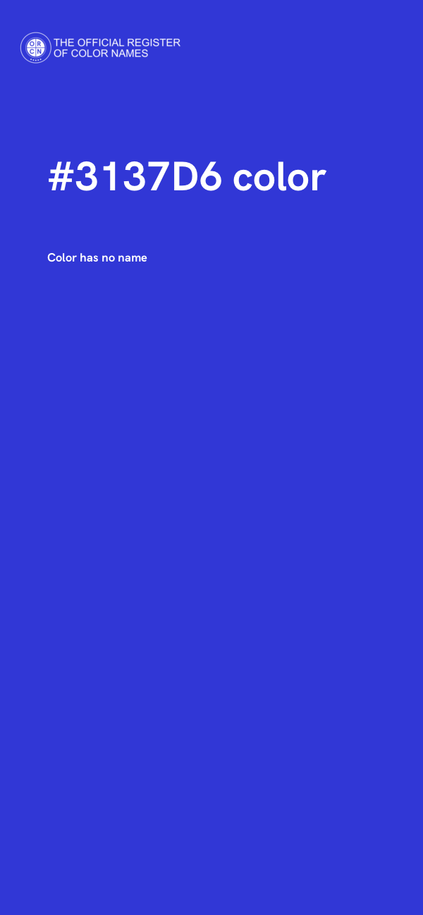 #3137D6 color image