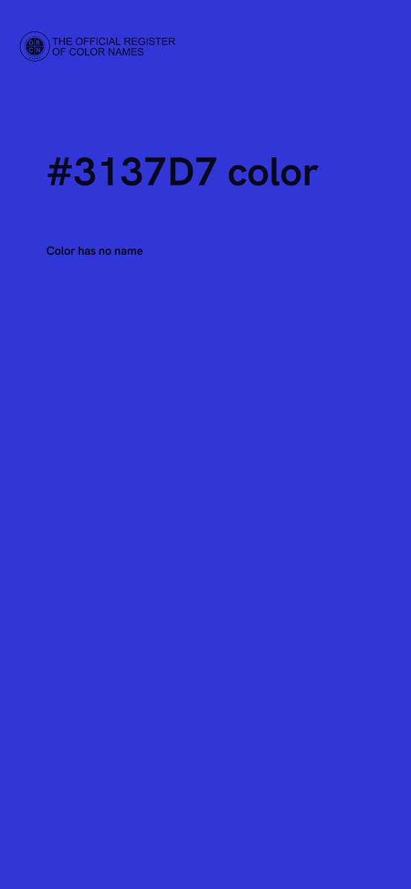 #3137D7 color image