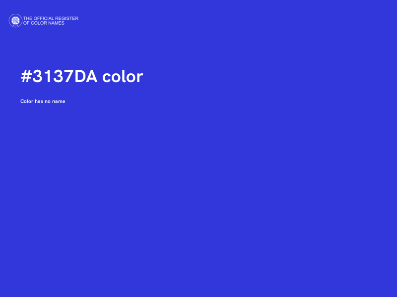 #3137DA color image