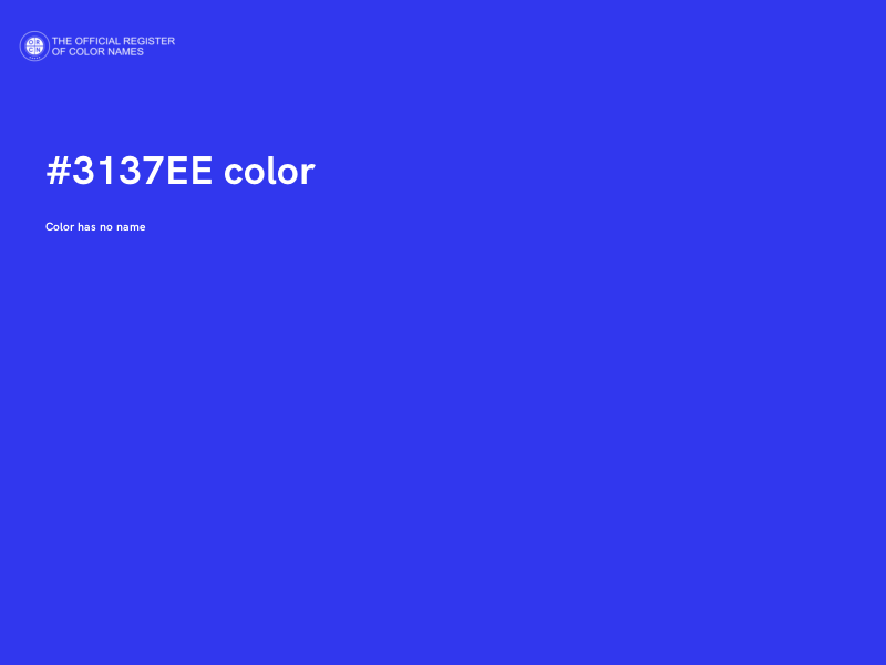#3137EE color image