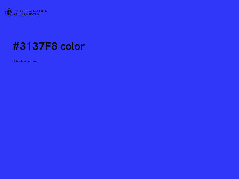 #3137F8 color image