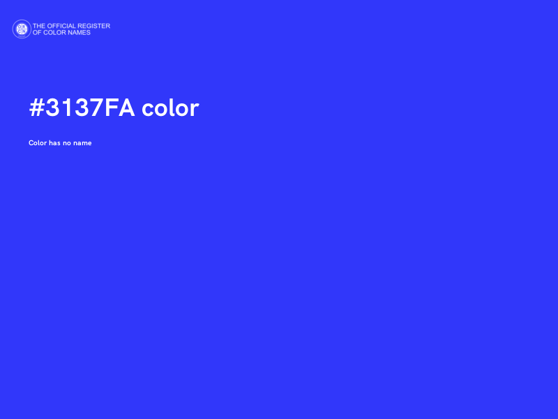 #3137FA color image
