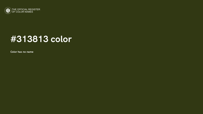 #313813 color image