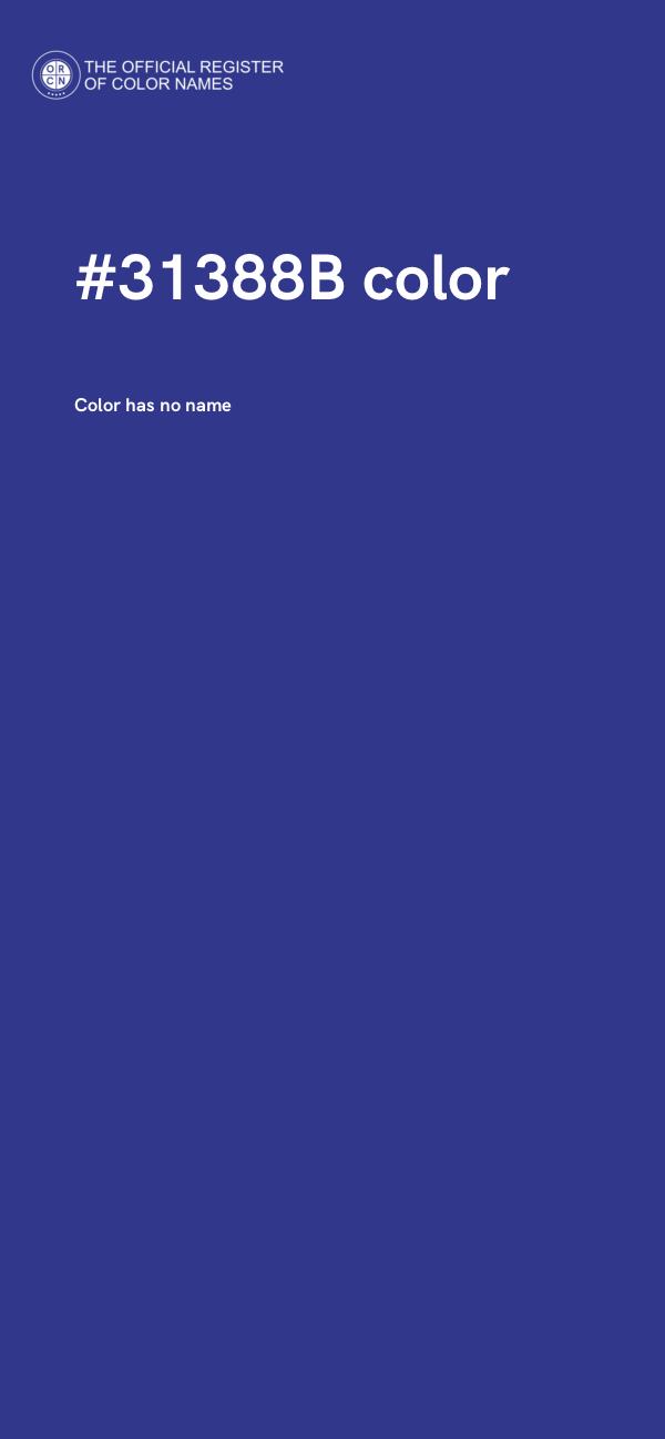 #31388B color image