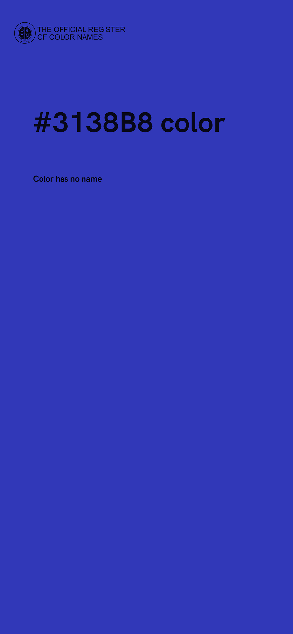 #3138B8 color image
