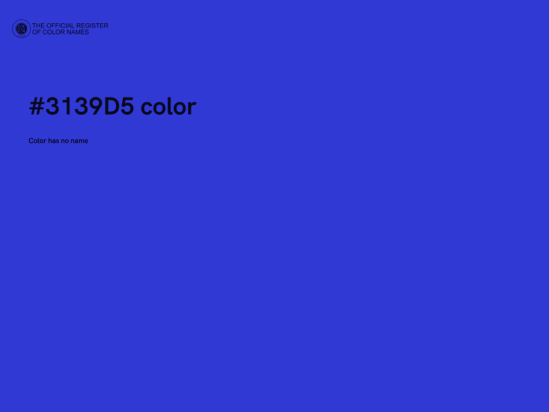 #3139D5 color image