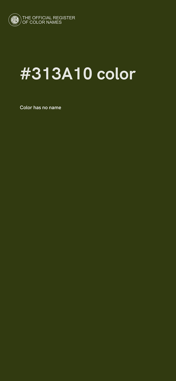 #313A10 color image